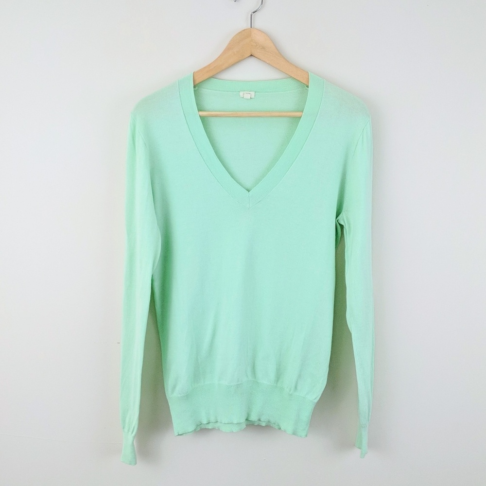 J. CREW FACTORY Cotton V-Neck Sweater